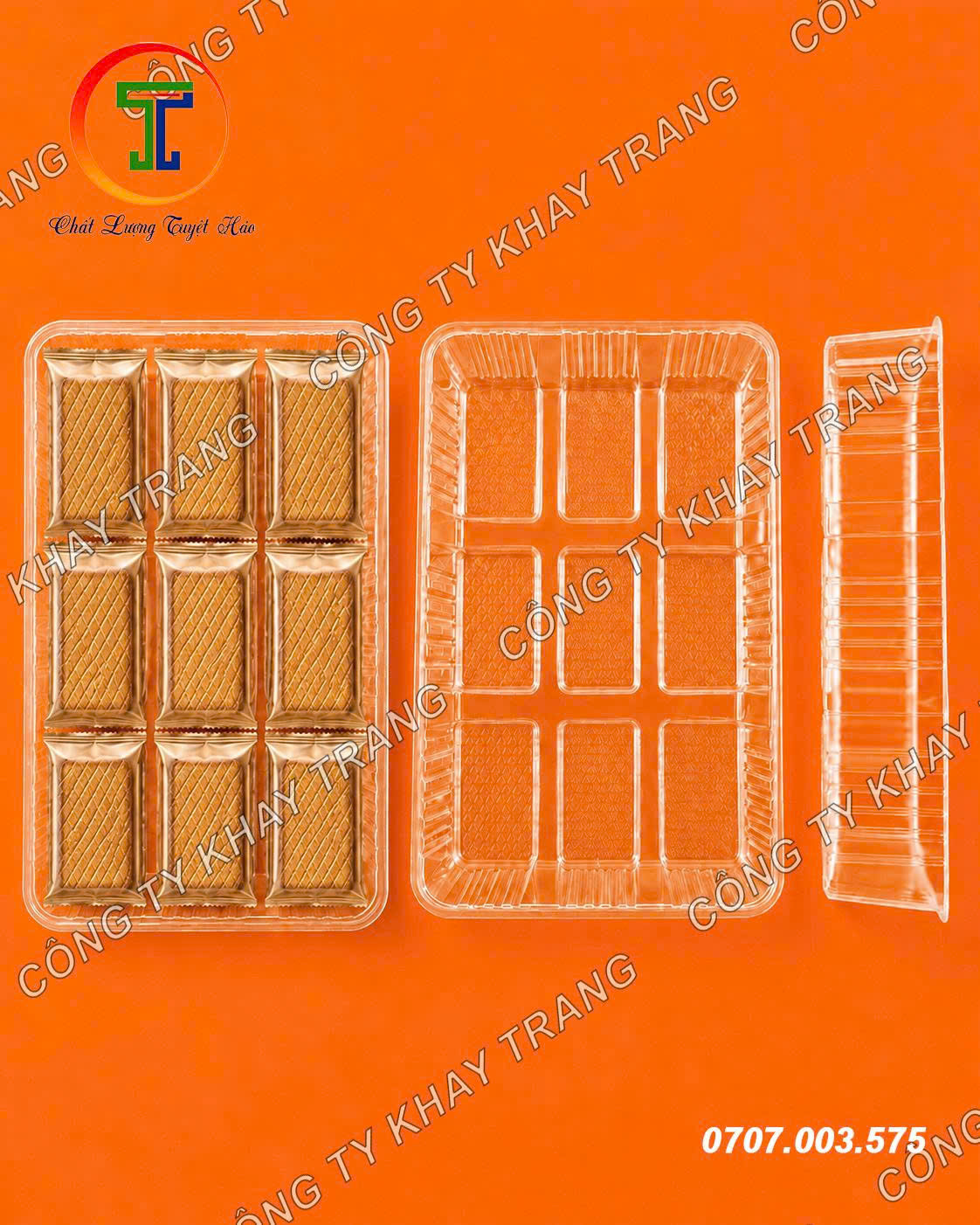 Khay nhựa nhiều ô chữ nhật