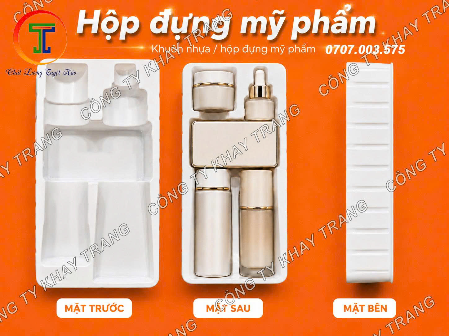 Khay nhựa đựng mỹ phẩm